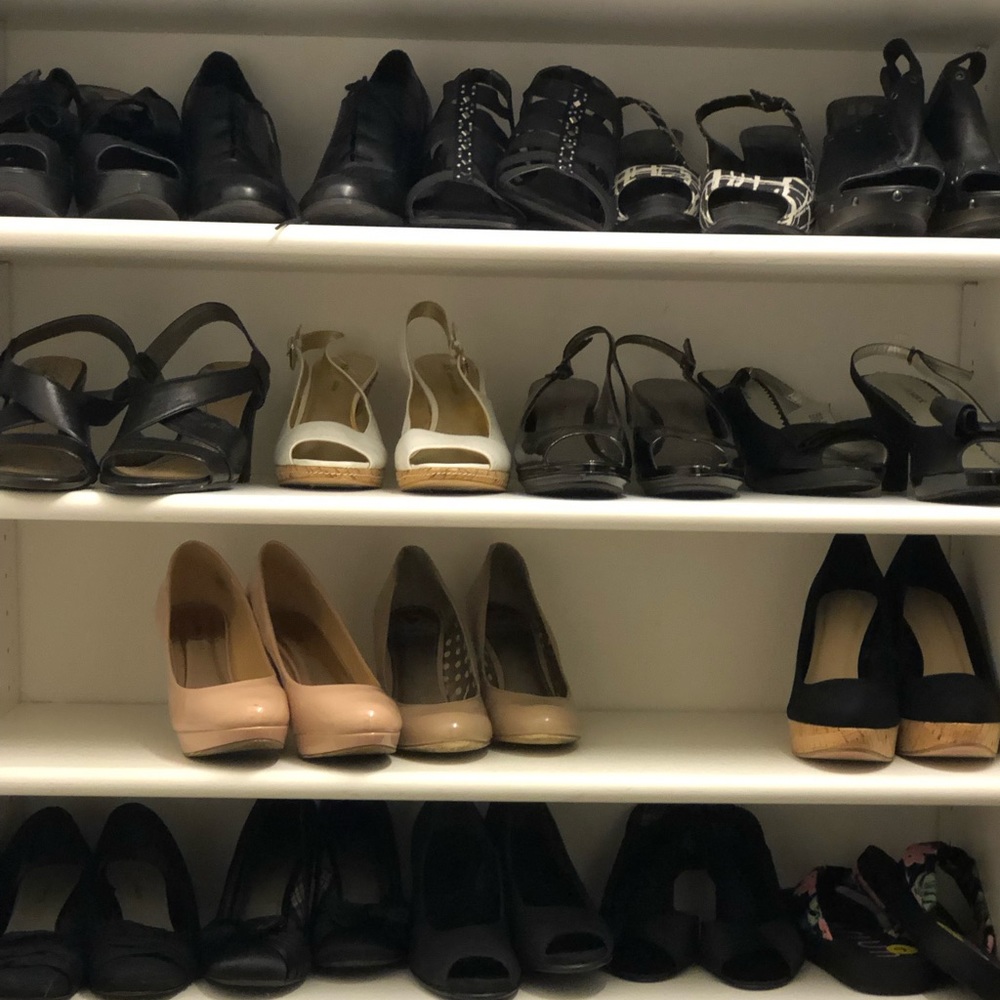 Shoes multiple brands some worn 1 time